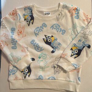 Bluey Girls Sweatshirt New Without Tags Size 5T